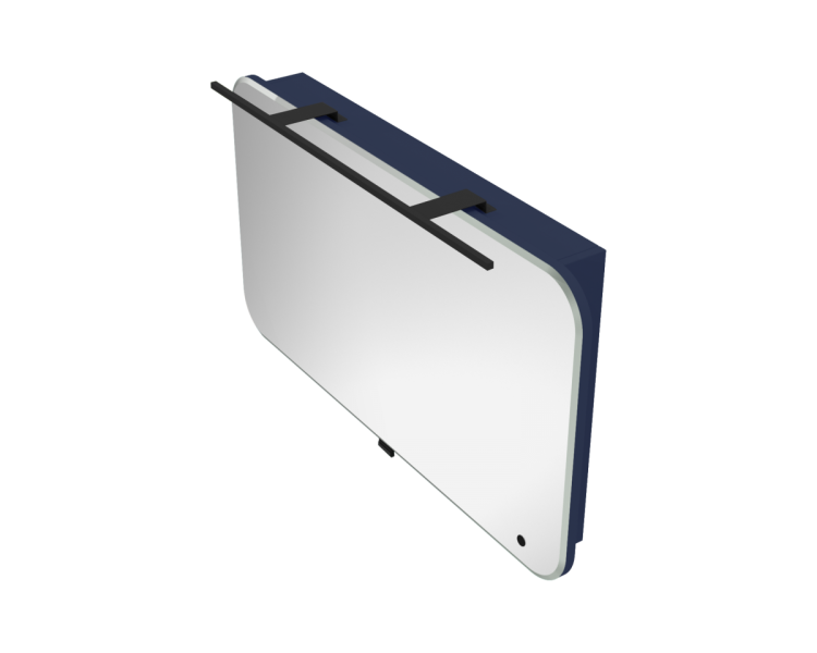 Дзеркальна шафа Botticelli Velluto VltMC-100 синя