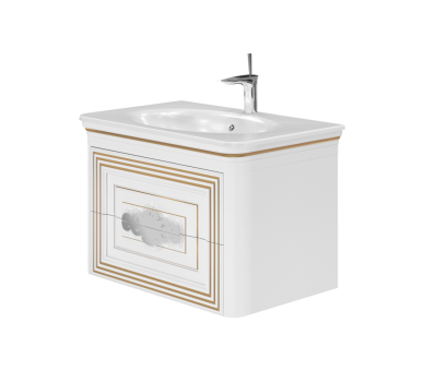 Тумба в ванную подвесная Botticelli Treviso T-80 белая