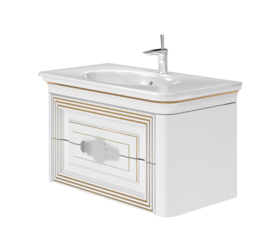 Тумба у ванну підвісна Botticelli Treviso T-100 біла