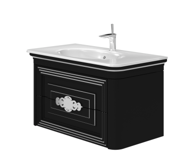 Тумба у ванну підвісна Botticelli Treviso T-100 чорна