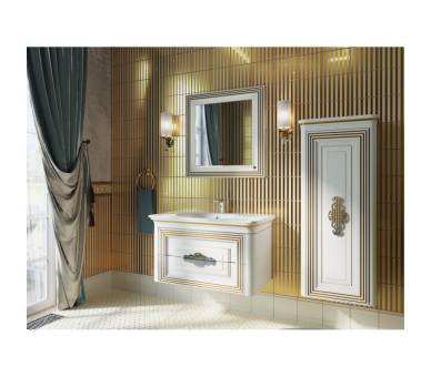 Зеркало Botticelli Treviso TM-80 белое с LED-подсветкой