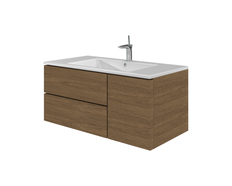 Тумба в ванную подвесная Botticelli Rimini Rm-100 ипе