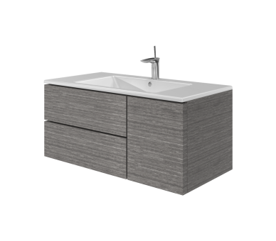 Тумба в ванную подвесная Botticelli Rimini Rm-100 дуб графит