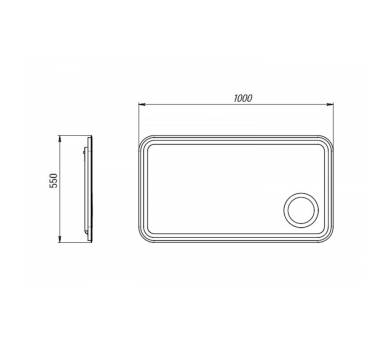 Зеркало Botticelli Rimini RmM-100 с LED-подсветкой