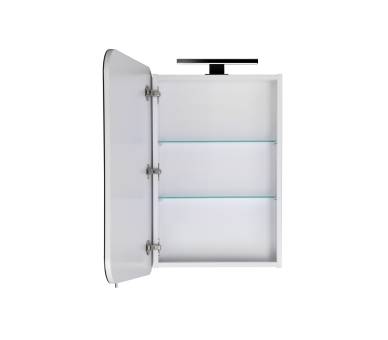 Дзеркальна шафа MDD Сорренто Black ЗШ-50 з підсвіткою