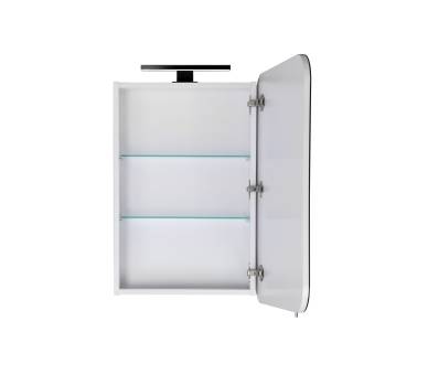 Зеркальный шкаф MDD Сорренто Black ЗШ-50 с подсветкой