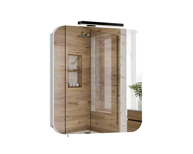 Дзеркальна шафа MDD Сорренто Black ЗШ-60 з підсвіткою