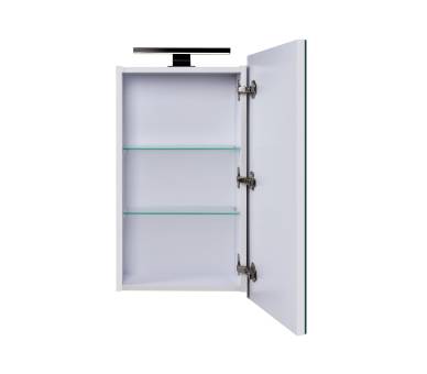 Зеркальный шкаф MDD Руна Black 41 с подсветкой