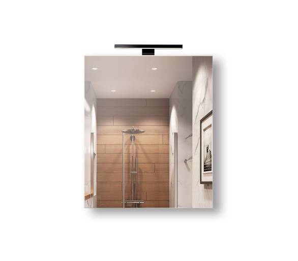 Дзеркальна шафа MDD Руна Black 54 з підсвіткою