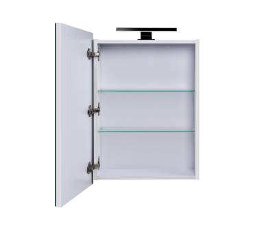 Зеркальный шкаф MDD Руна Black 54 с подсветкой