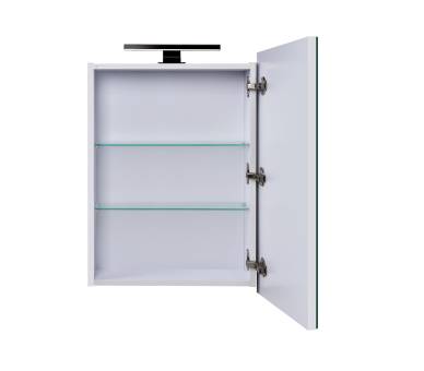 Зеркальный шкаф MDD Руна Black 54 с подсветкой