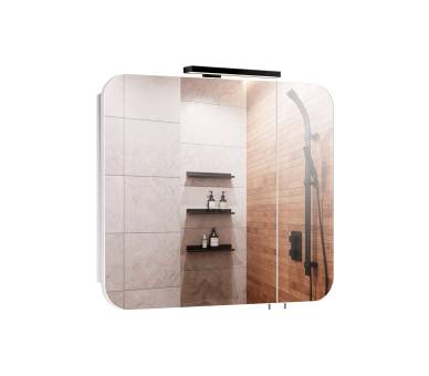 Дзеркальна шафа MDD Сорренто Black ЗШ-80 з підсвіткою