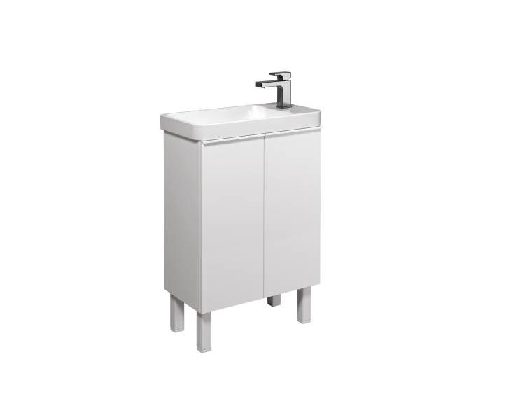 Тумба в ванную универсальная MDD Perl 55-U с умывальником Dana 55