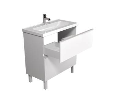 Тумба у ванну універсальна MDD Grin 80-U з умивальником Fenova 80