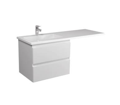 Тумба в ванную подвесная MDD Unik 60-A с умывальником Adam 120 L