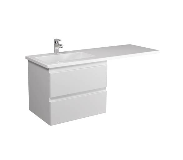 Тумба в ванную подвесная MDD Unik 60-A с умывальником Adam 120 L