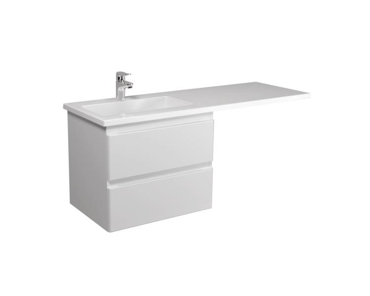 Тумба в ванную подвесная MDD Unik 60-A с умывальником Adam 120 L