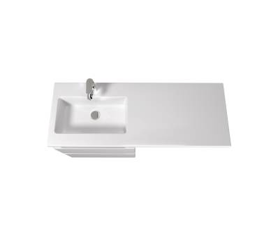 Тумба у ванну підвісна MDD Unik 60-A з умивальником Adam 120 L