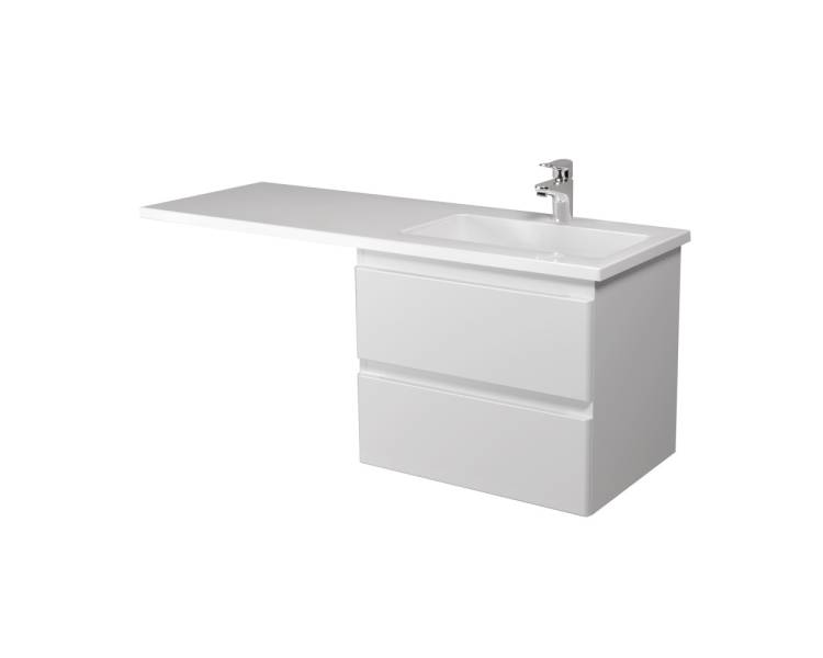 Тумба в ванную подвесная MDD Unik 60-A с умывальником Adam 120 R