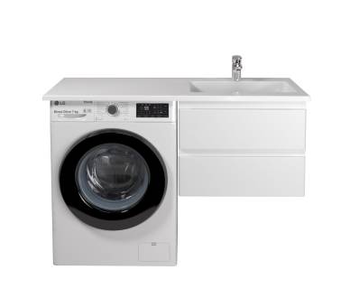 Тумба в ванную подвесная MDD Unik 60-A с умывальником Adam 120 R