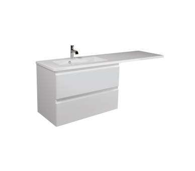 Тумба в ванную подвесная MDD Unik 80-A с умывальником Adam 140 L