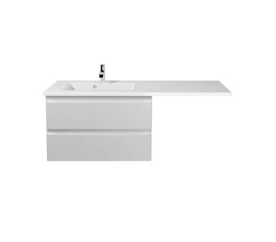 Тумба у ванну підвісна MDD Unik 80-A з умивальником Adam 140 L