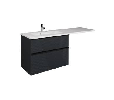 Тумба в ванную универсальная MDD Rome 80-U с умывальником Adam 140 L