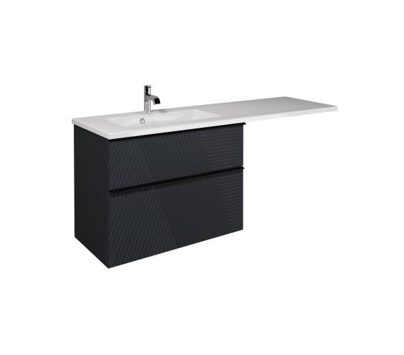 Тумба у ванну універсальна MDD Rome 80-U з умивальником Adam 140 L