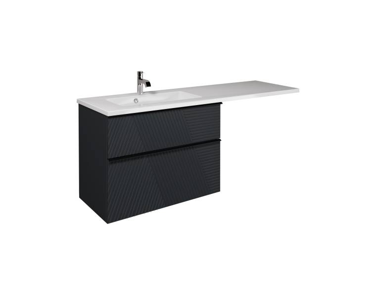 Тумба у ванну універсальна MDD Rome 80-U з умивальником Adam 140 L