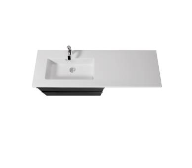 Тумба у ванну універсальна MDD Rome 80-U з умивальником Adam 140 L