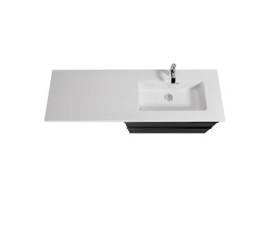 Тумба у ванну універсальна MDD Rome 80-U з умивальником Adam 140 R