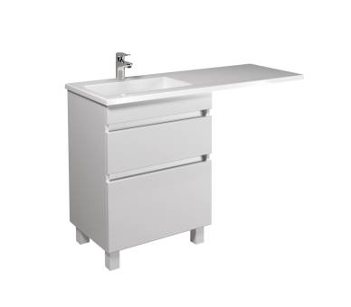 Тумба в ванную напольная MDD MoonShine 60 с умывальником Adam 120 L