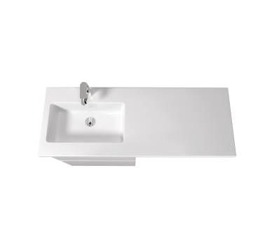 Тумба у ванну підлогова MDD MoonShine 60 з умивальником Adam 120 L