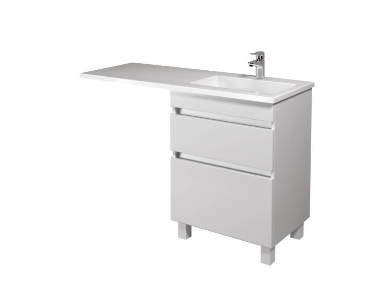 Тумба в ванную напольная MDD MoonShine 60 с умывальником Adam 120 R