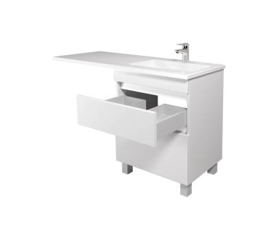 Тумба у ванну підлогова MDD MoonShine 60 з умивальником Adam 120 R