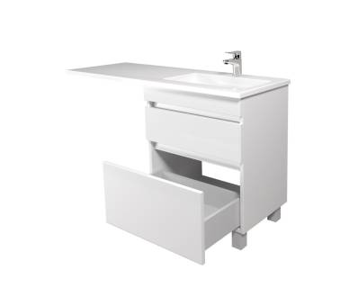 Тумба у ванну підлогова MDD MoonShine 60 з умивальником Adam 120 R