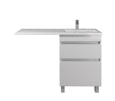 Тумба у ванну підлогова MDD MoonShine 60 з умивальником Adam 120 R