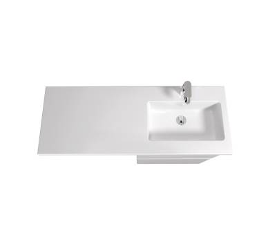 Тумба в ванную напольная MDD MoonShine 60 с умывальником Adam 120 R