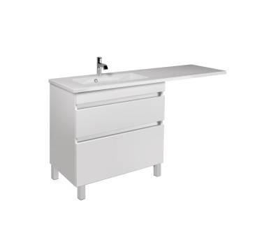 Тумба в ванную напольная MDD MoonShine 80 с умывальником Adam 140 L