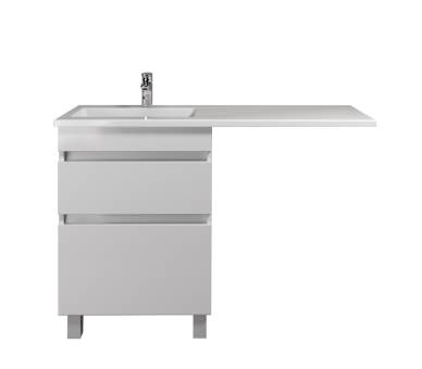 Тумба в ванную напольная MDD MoonShine 80 с умывальником Adam 140 L