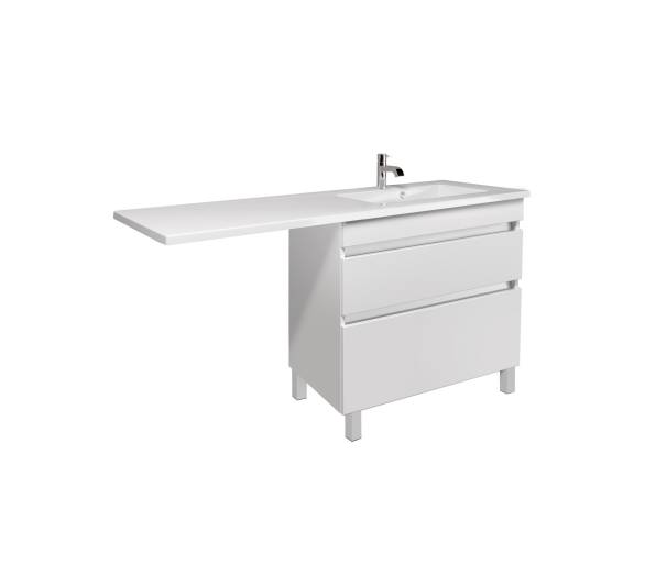 Тумба у ванну підлогова MDD MoonShine 80 з умивальником Adam 140 R