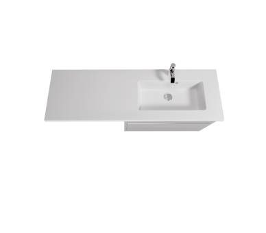 Тумба у ванну підлогова MDD MoonShine 80 з умивальником Adam 140 R