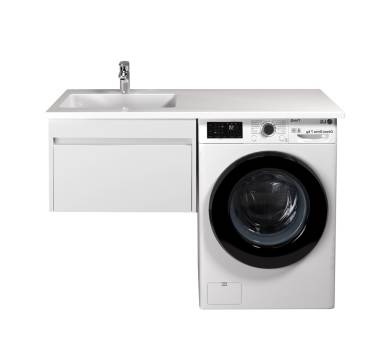 Тумба у ванну підвісна MDD Prime 60-А з умивальником Adam 120 L