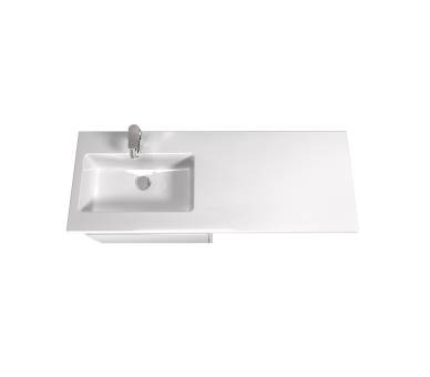 Тумба в ванную подвесная MDD Prime 60-А с умывальником Adam 120 L