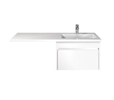 Тумба у ванну підвісна MDD Prime 60-А з умивальником Adam 120 R