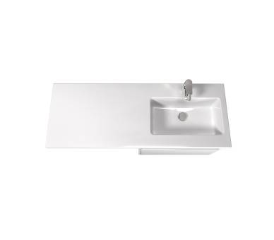 Тумба у ванну підвісна MDD Prime 60-А з умивальником Adam 120 R