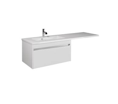 Тумба у ванну підвісна MDD Prime 80-А з умивальником Adam 140 L