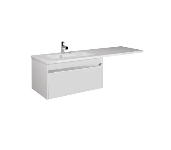 Тумба у ванну підвісна MDD Prime 80-А з умивальником Adam 140 L