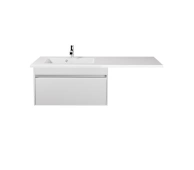 Тумба у ванну підвісна MDD Prime 80-А з умивальником Adam 140 L