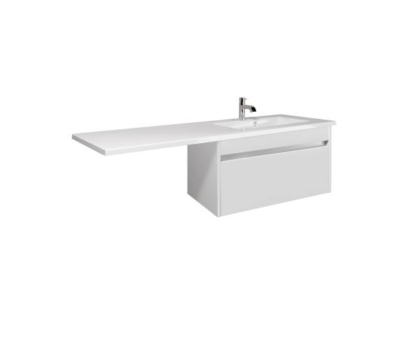 Тумба у ванну підвісна MDD Prime 80-А з умивальником Adam 140 R